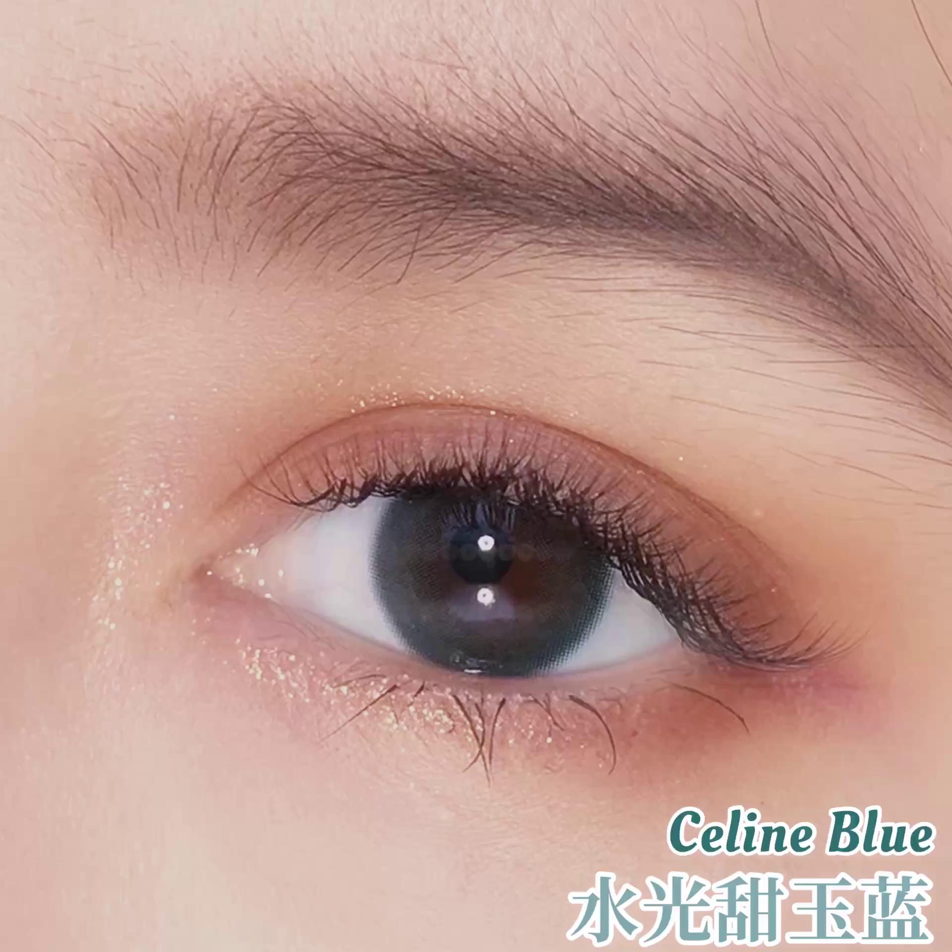 BollyCon Celine Blue玉蓝色 年抛略微增大日常美瞳 蓝色